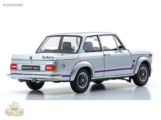 MODEL CAR - KYOSHO ORİJİNAL 1/18 BMW 2002 TURBO (Gümüş) on