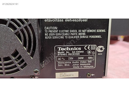 Transistör Çıkışlı Technics Amfi