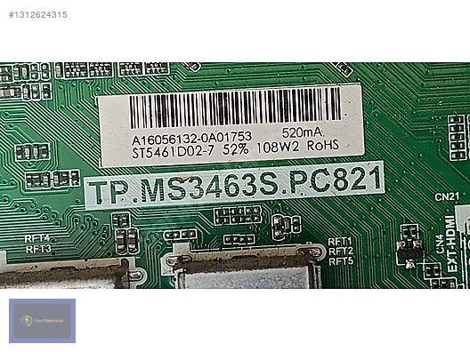 TP.MS3463S.PC821, AWOX AWX55140 MAİNBOARD ANAKART - TV Yedek