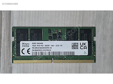 SKHNİX DDR5 SODIMM 5600 MHZ 32GB RAM (2x16GB) sahibinden.comda