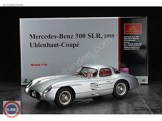 1:18 CMC 1955 Mercedes Benz 300 SLR W196 Uh, Tou, Lider Model'de