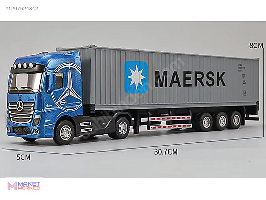 Mercedes Benz Actros ダンプ＆フィニッシャーセット1/50 Özel Yapım Diecast Model 1:50 Mercedes - Benz Çekici (TIR
