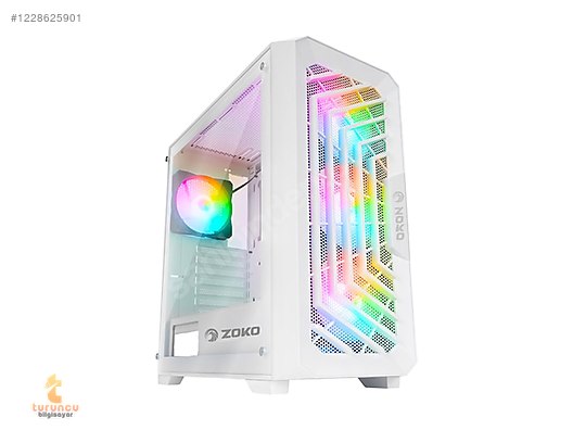 そに吉 Zoko CHIKO WHİTE 4x12cm Reset Kontrollu RGB Fan Temper Cam - Kasa