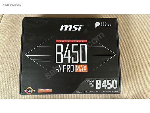 MSI B450M PRO-M2 MAX Anakart at 1258625952