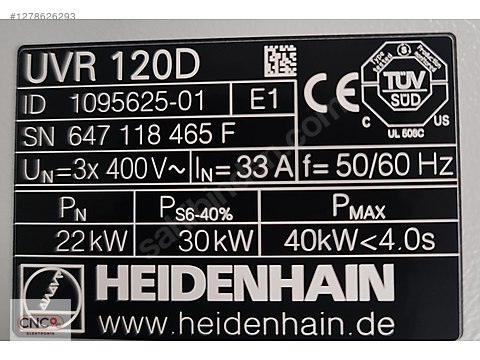 UVR 120D HEIDENHAIN sahibinden.comda - 1278626293