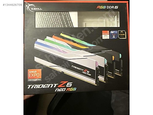 GSKILL 256GB (4x64GB) TZ5 Neo Siyah RGB DDR5 6000MHz CL36 1.25V