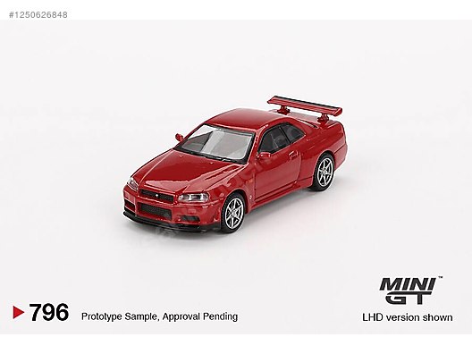 MINI GT 日産スカイラインGT-R (R34) フィリピン限定 未開封。 Mini GT 1/64 Nissan Skyline GT-R (R34) V-Spec Active Red MGT0079