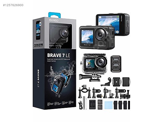 Akaso Brave 7 Le Aksiyon kamerası ve aksesuar seti sahibinden