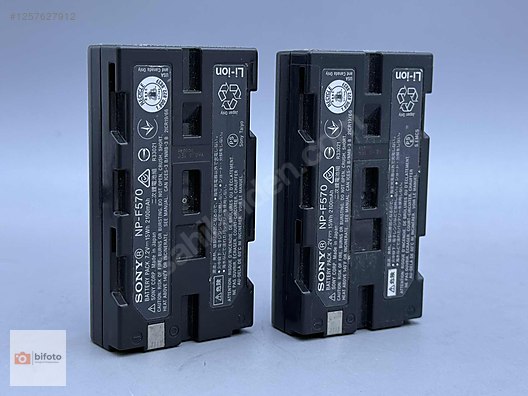 Batarya / Sony NP-F570 L-Series Info-Lithium Battery- Temiz 2. EL