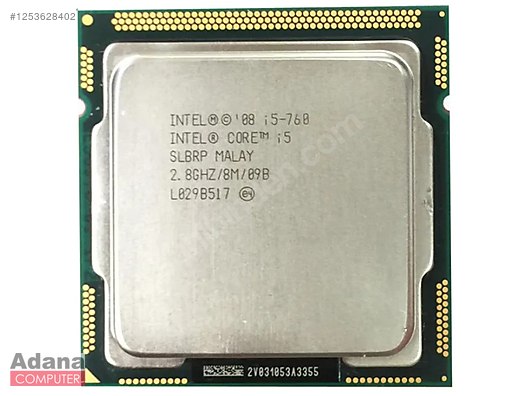 Intel Core i5-760 Processor (8M Cache, up to 2.80 GHz) sahibinden