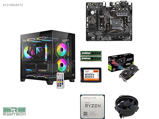 Toplama / Ryzen 5 5500 1050ti | 16G Ram 240G SSD 512G HDD Oyun