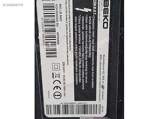 ZDS190R-6, NQJBZZ, Beko B40 LB 8467, Main Board, Ana Kart, LTR40