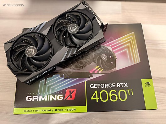 MSI NVIDIAGeForce RTX 4060 Ti Gaming X 8G 8 GB GDDR6 128 Bit E.K