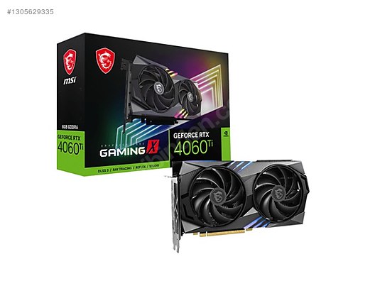 MSI NVIDIAGeForce RTX 4060 Ti Gaming X 8G 8 GB GDDR6 128 Bit E.K
