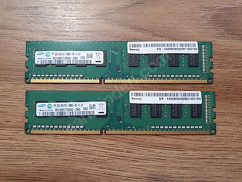 Samsung 4GB DDR3 1333MHz メモリ 2枚セット Samsung 4GB (2x2GB) DDR3 1333MHz Masaüstü RAM Seti (Temiz