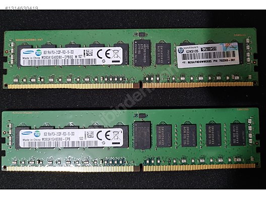 16 GB DDR4 2133 MHz SAMSUNG ECC SERVER RAM (8x2) on sahibinden.com