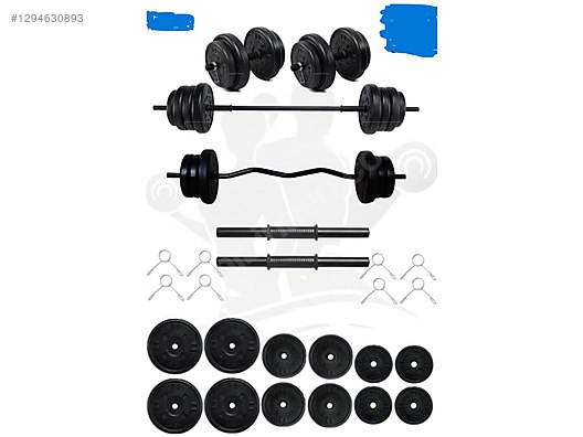 Mocca Style 68 Kg Z-barlı Megaset Halter Seti Ve Dambıl Seti, Uz