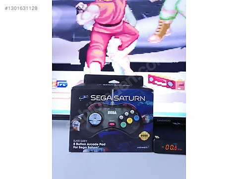 Sıfır Retrobit Sega Satürn Uyumlu Kablolu Gamepad - Kablolu Oyun