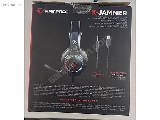 X-JAMMER KABLOLU IŞIKLI KULAKLIK sahibinden.comda - 1321632761