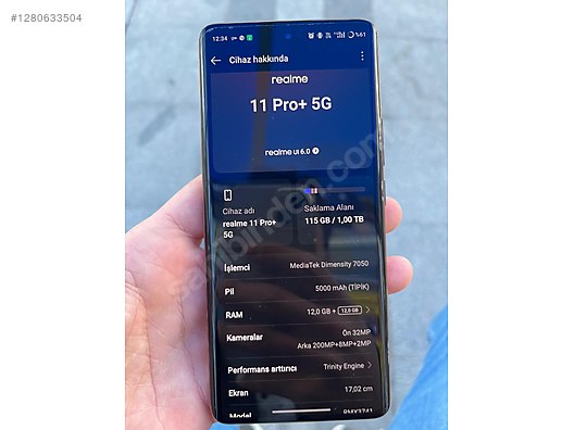 İkinci El ve Sıfır Alışveriş / Cep Telefonu & Aksesuar / Cep Telefonu / Realme / 11 Pro Plus
