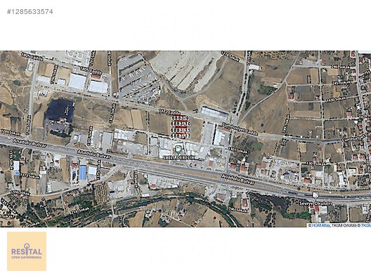 ANKARA YOLUNA CEPHE SHELL'İN ARKASINDA SATILIK 4 TİCARİ ARSA