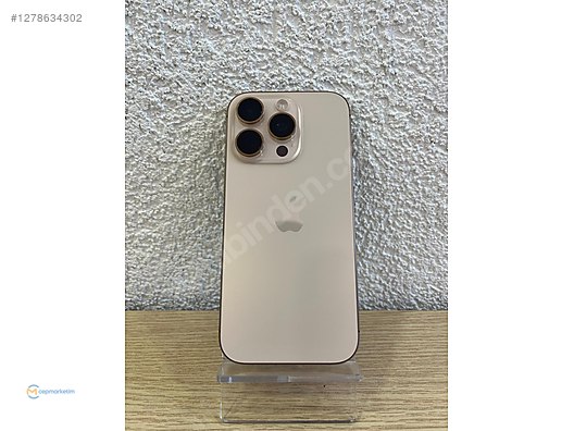 Resim Apple iPhone 16 Pro İkinci El TR | 128 GB | Çöl Titanyum 