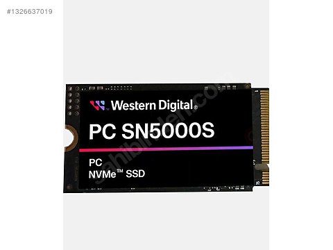 WD PC SN5000S 512GB NVMe Gen4 SSD 6000/4200 MB/s Sıfır M.2 2242