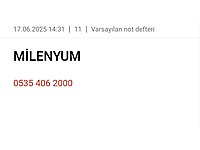 MİLENYUM TURKCELL NUMARASI