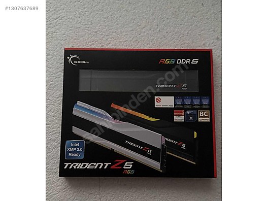 GSKILL 64GB (2x32GB) Trident Z5 RGB Siyah DDR5 6000MHz Ram