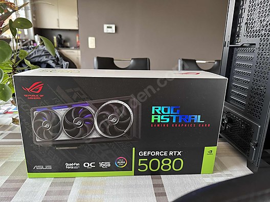 Asus RTX 5080 ROG Astral OC Edition 256 Bit GDDR7 16 GB sahibinden