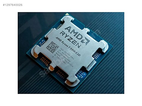 AMD Ryzen 7 9800X3D Sekiz Çekirdek 5.2 GHz 96MB (Kutusuz/Fansız