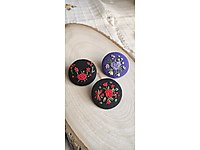 Elişi Çiçekli Broşlar