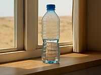 Yarısı içilmiş temiz su