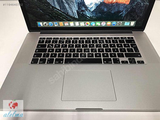 Apple MacBook Pro A1398 Mid-2015 2.2 GHz Core i7-4770HQ 16GB DDR - İlan ve  alışverişte ilk adres sahibinden.com'da - 1194640762