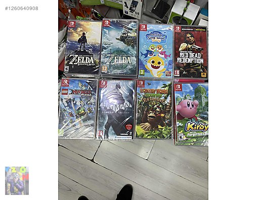 Nintendo switch oyunları sıfır KAPALI kutu sahibinden.comda