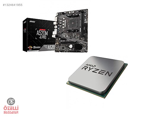 MSI A520M-A PRO + AMD Ryzen 7 5700x CPU MSI A520M-A PRO + AMD