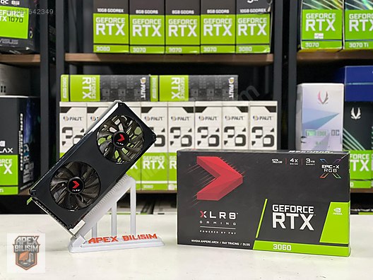 PNYRTX 3060 LHR 12GB XLR8 Gaming Revel Epic-X RGB Dual TERTEMİZ