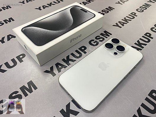 Resim Apple iPhone 15 Pro İkinci El TR | 256 GB | Beyaz 