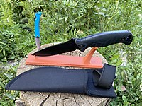 Bushcraft /Rambo Kılıflı Kamp Bıçağı +Mini Çakı Hediyeli