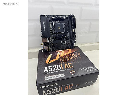 Gigabyte A520I AC ITX AM4 Soket Anakart - Anakart ve Tüm Masaüstü Bilgisayar Parçaları sahibinden.com'da