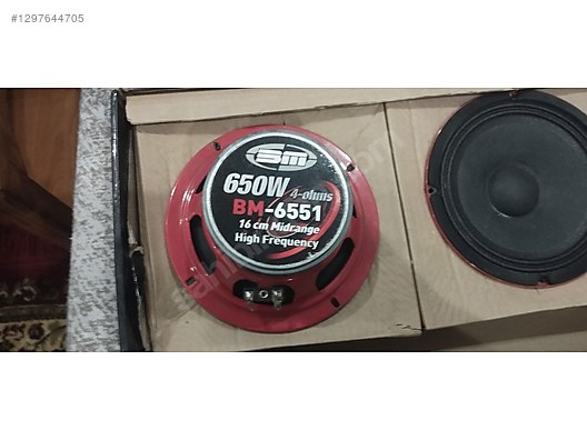 BM AUDİO 16 CM MİDRANGE HOPARLÖR HİGH FREQUENCY 650 WATT BM-6551