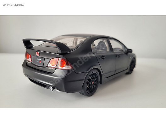 1/18 Honda Civic Type R マットブラック 1/18 Ölçek Honda Civic Type R Diecast Model Araba at sahibinden