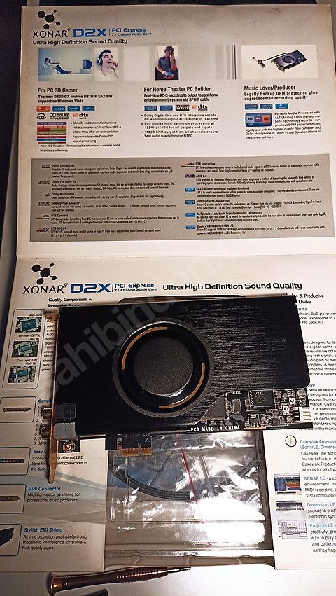 Asus Xonar D2X PCI-EX Ses Kartı