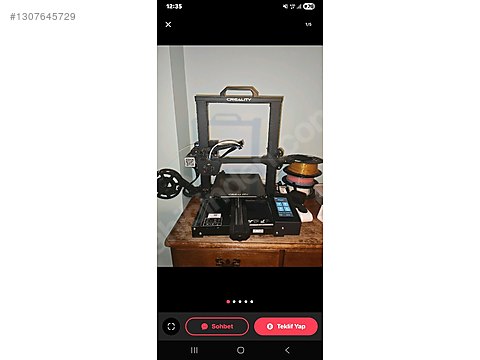 3D Yazıcı / Creality CR-6 SE 3D Yazıcı Az Kullanılmış, Ekstra