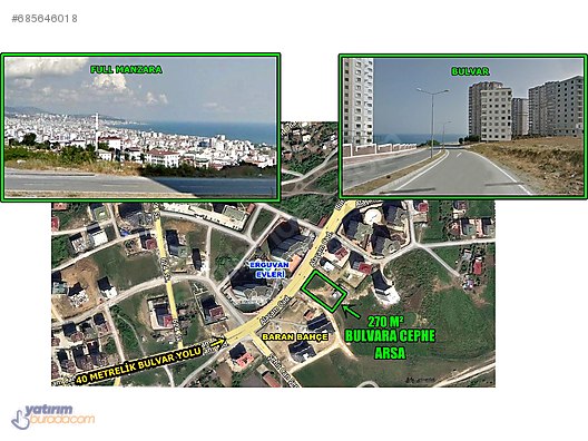 FIRSAT MİMOZA EVLERİ YANI ERGUVAN KARSISI BULVARA CEPHE 270 M2