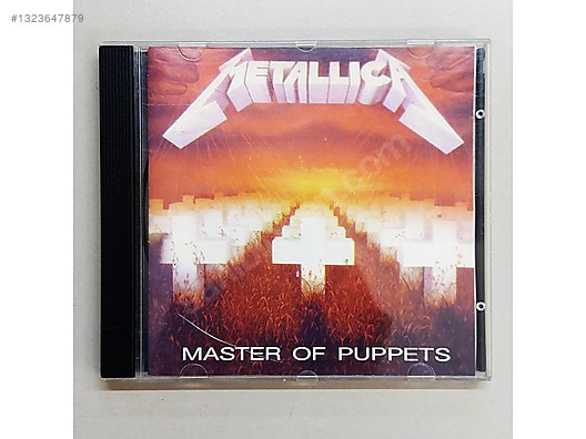 1989 Orijinal Dönem Baskı Metallica Master of Puppets Albüm CD