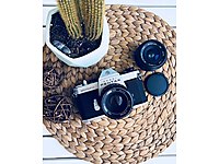 Pentax Spotmatic SP 2 + 28 mm 2.8 lens + Deri Kılıf / Tertemiz