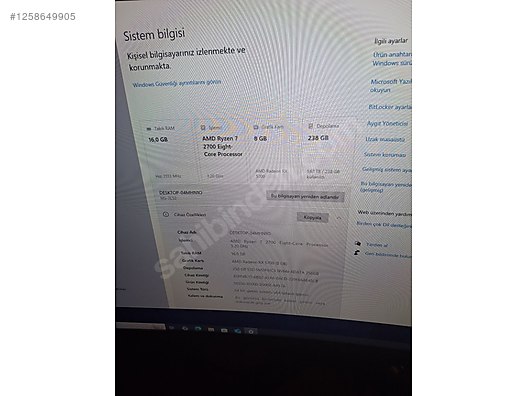 İkinci El ve Sıfır Alışveriş / Oyunculara Özel / Oyun Bilgisayarı / Oyuncu Masaüstü Bilgisayar / Hazır Sistem