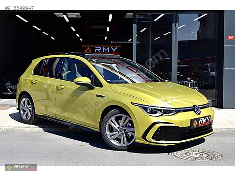 volkswagen golf 1 5 etsi r line 2021 vw golf 0 km r line limon sarisi cam tavan premiumled paket sahibinden comda 916649947