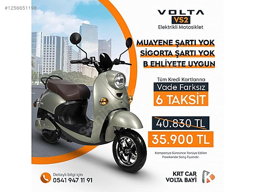 Volta vs2 Elektirkli Scoter kampanyalı fiyat #1256651198